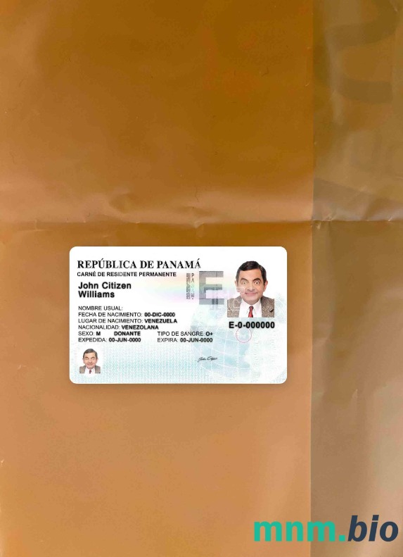 Panama zezwolenie na pobyt – wygląd fotograficzny, wygląd skanu + realistyczny obraz, 2 w 1